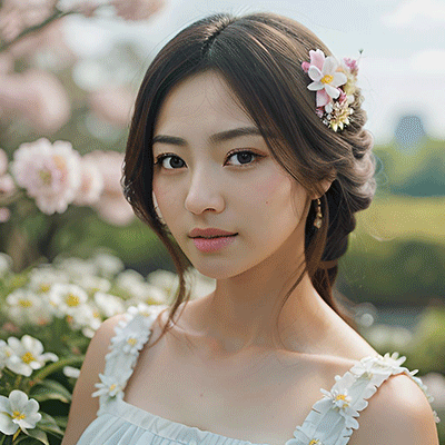 MyEdit アプリ 美女プロンプト例1