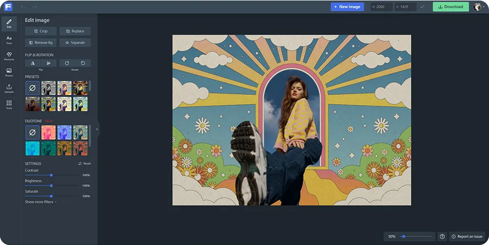 Home page of FREEPIK.com