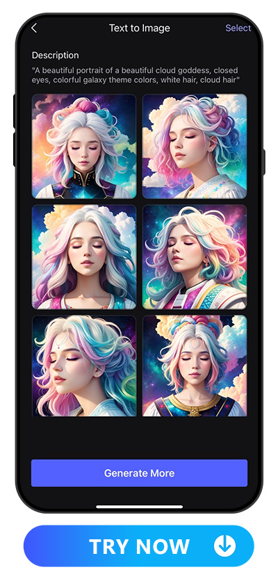 the text to image outcome of PhotoDirector