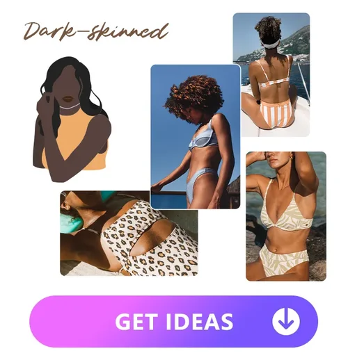 4 kinds of sexy swimming costumes for dark skin