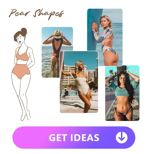 4 kinds of sexy swimming costumes for pear shapes body