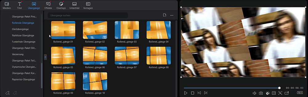 Videoübergänge für Bewerbungsvideos
