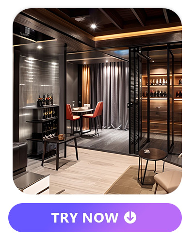 finished basement idea of mini bar