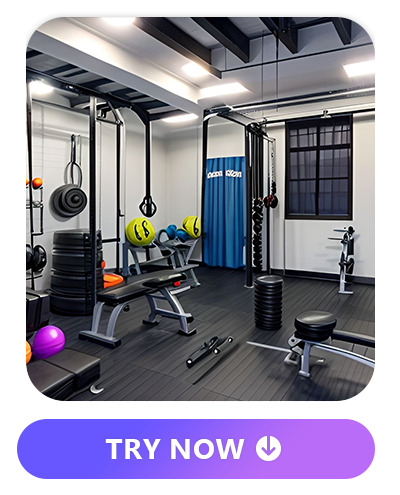 finished basement idea of home gym