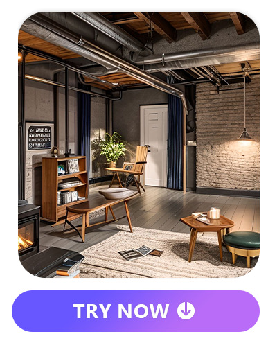 finished basement idea of lounge room