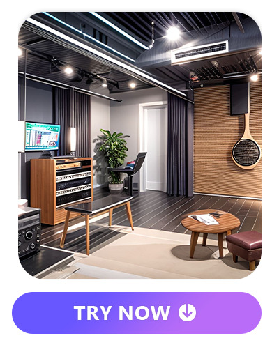 finished basement idea of music studio