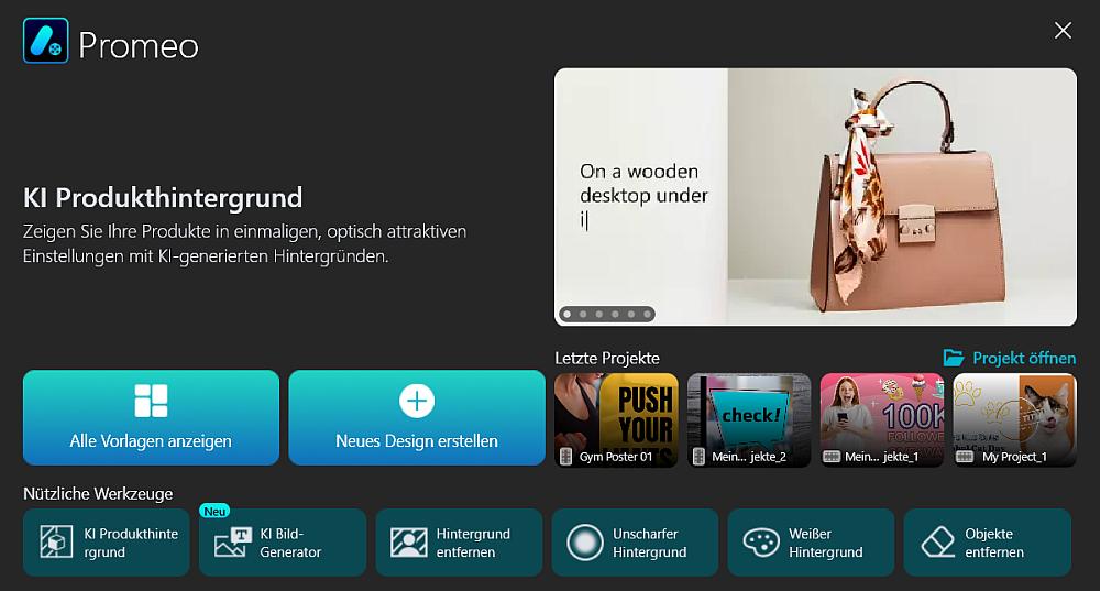 KI Tools in Promeo öffnen