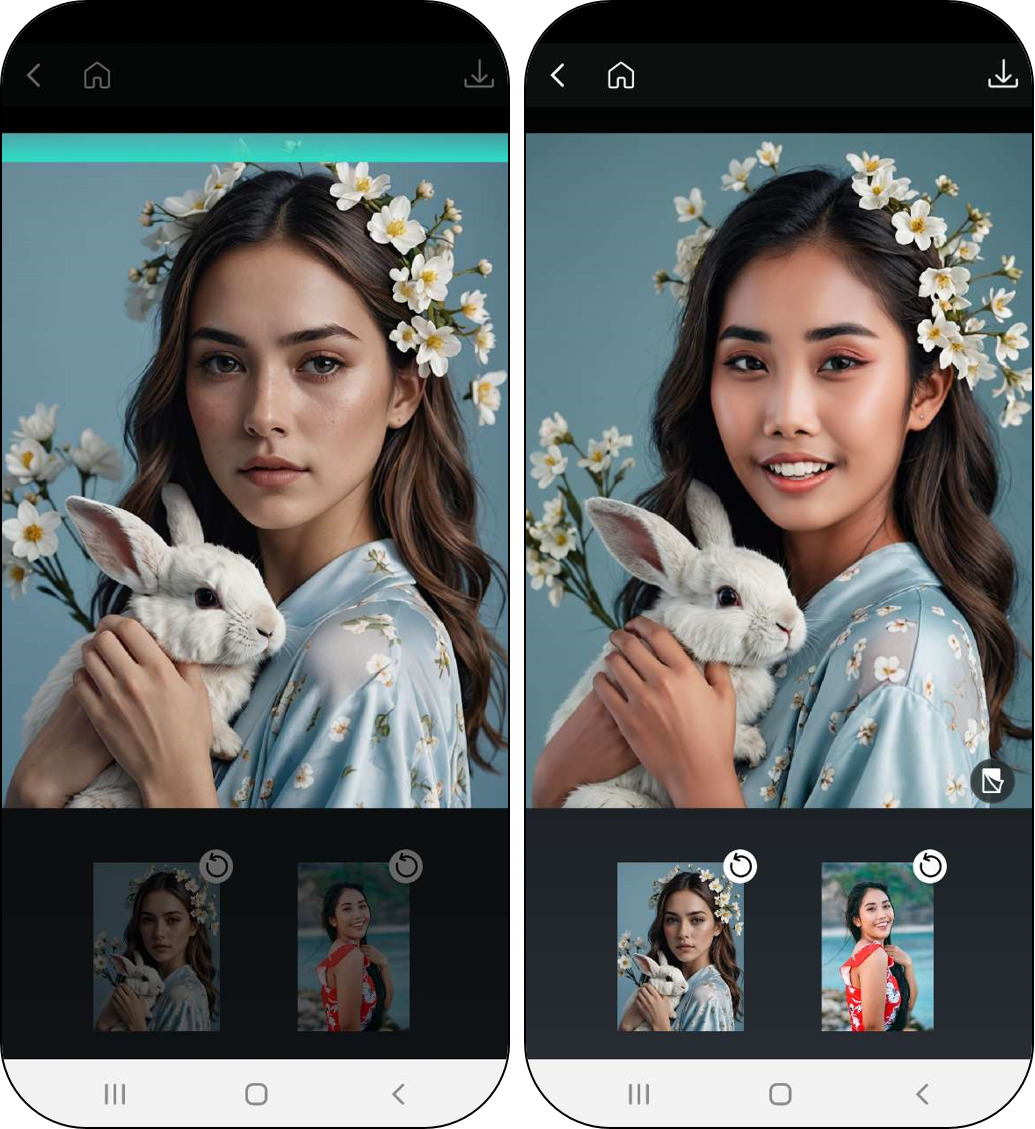 Filtre Face Swap pour Instagram