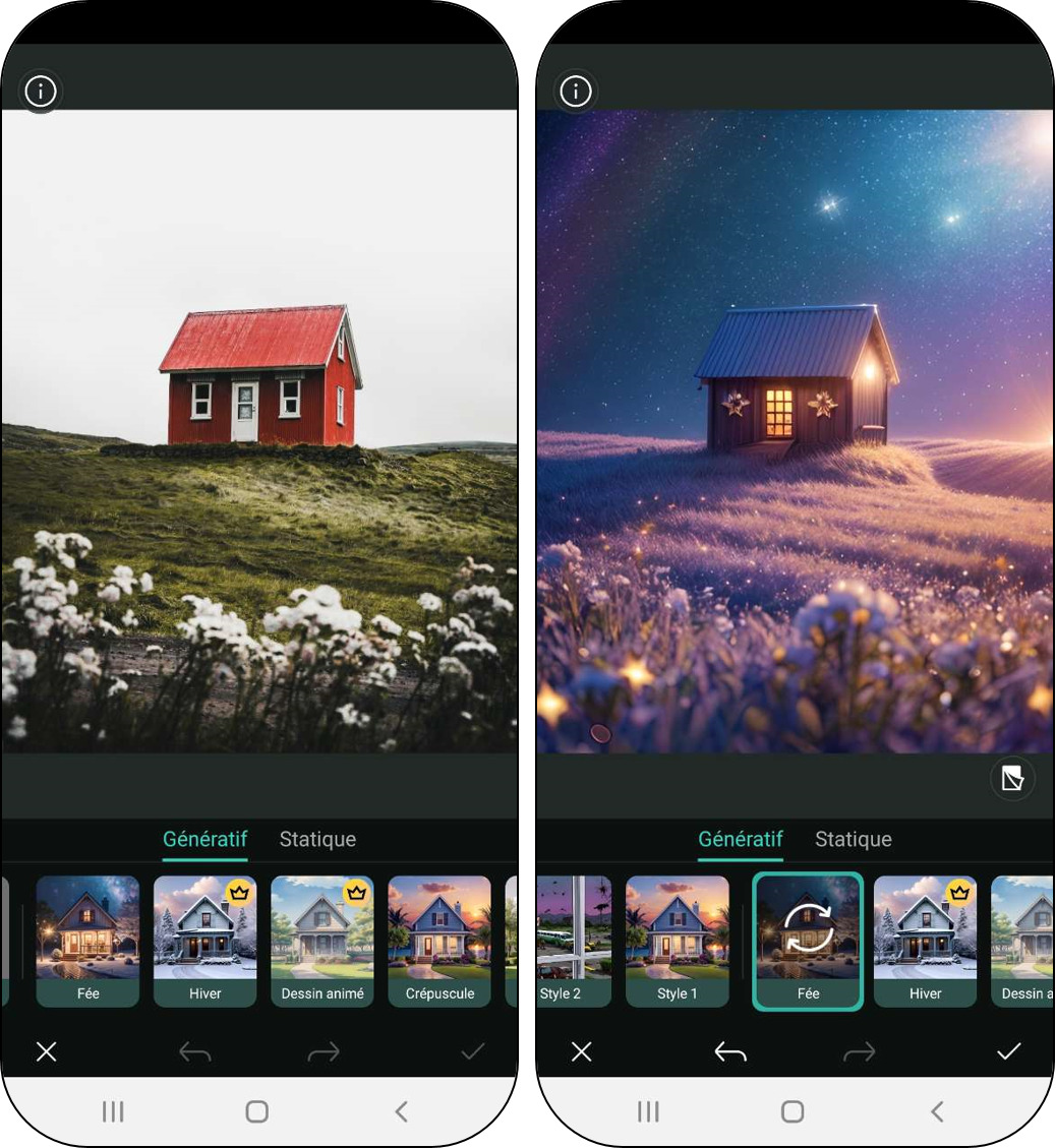 Filtre IA pour Instagram