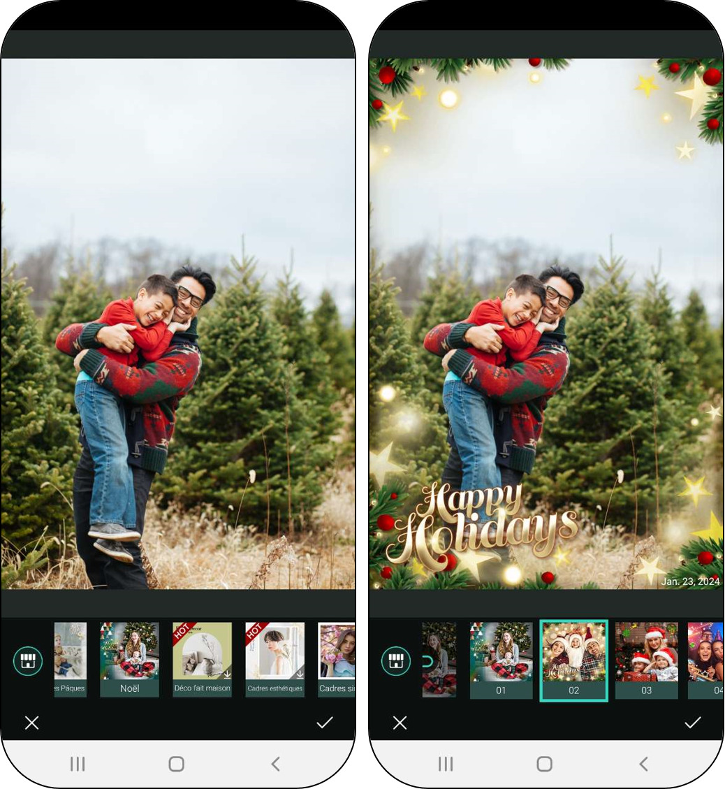Filtre saisonnier pour Instagram
