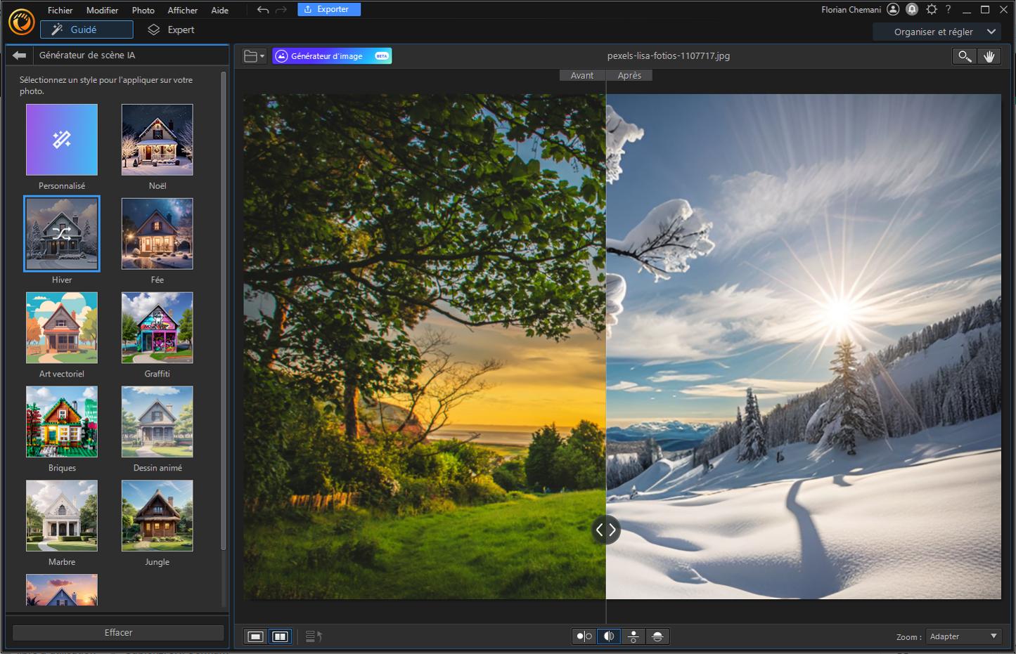 PhotoDirector - 1 Meilleur logiciel IA pour la retouche photo