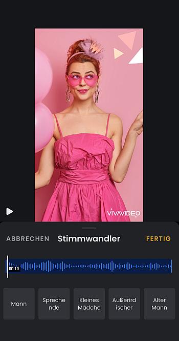 Stimmenverzerrer in VivaVideo