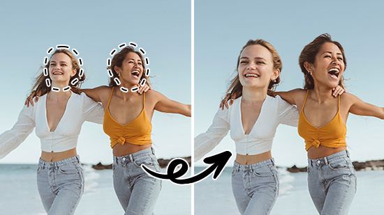 Cómo recortar caras de fotos con IA: Guía completa