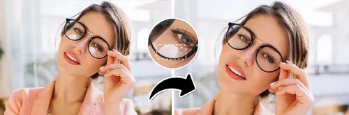 Comment enlever le reflet des lunettes sur une photo?