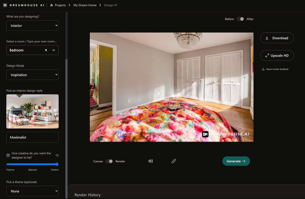 Dreamhouse AI UI