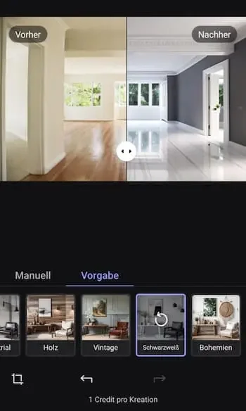 MyEdit - Die beste Web-App mit KI-Inneneinrichtungs-Tools