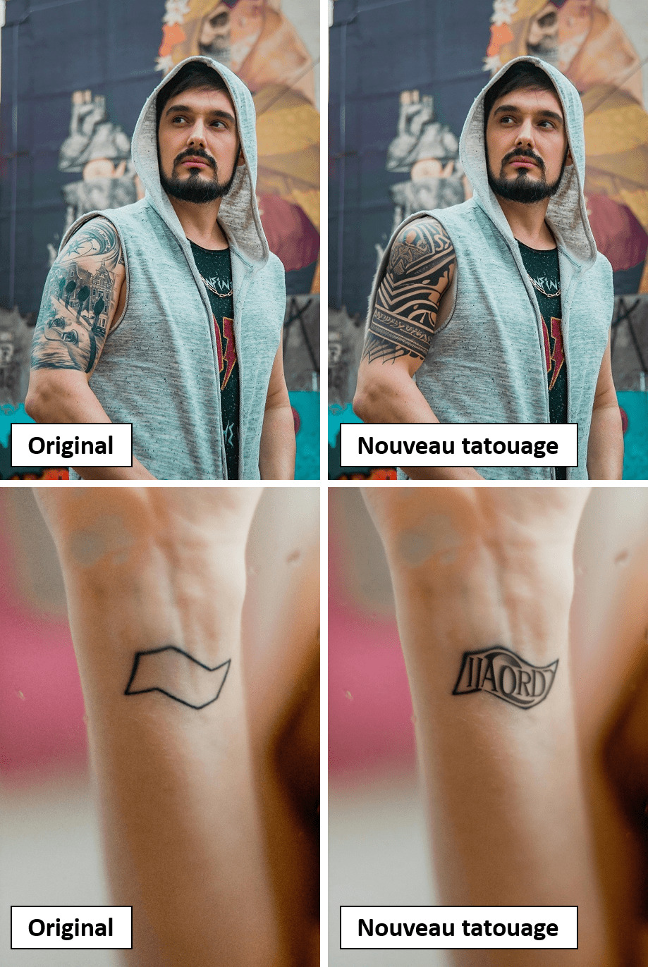 Dessiner un tatouage avec le Remplissage IA