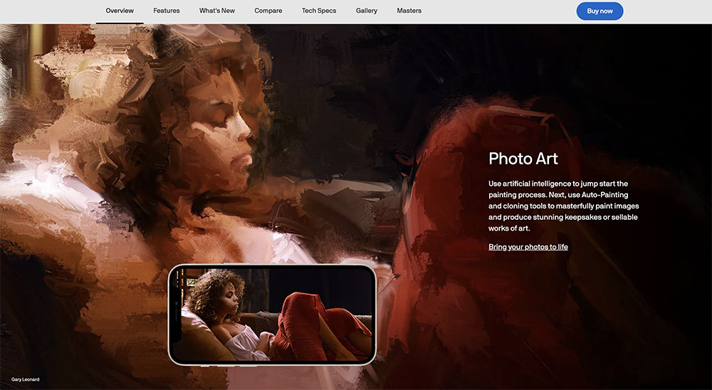 corel-painter Interface