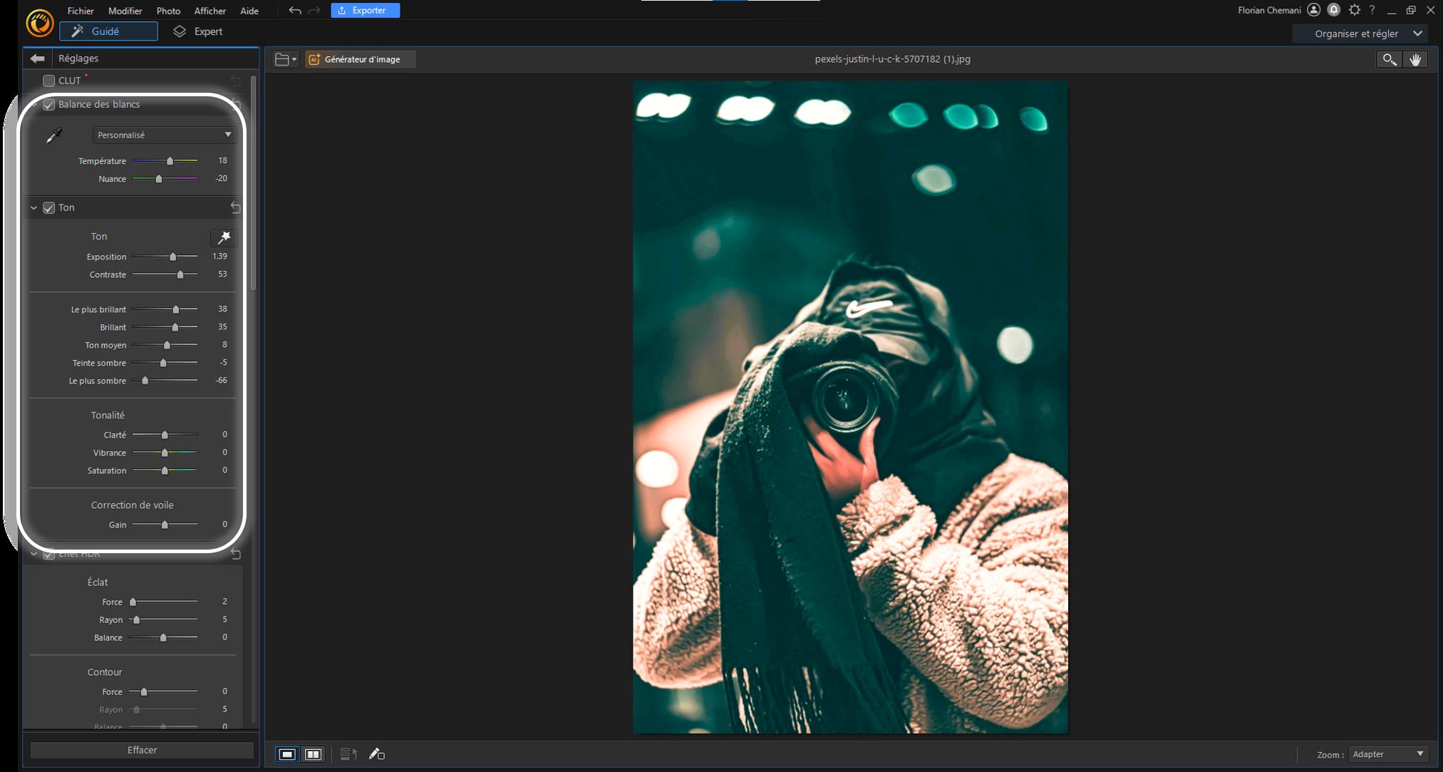 Tutoriel éclaircir une photo sur PC