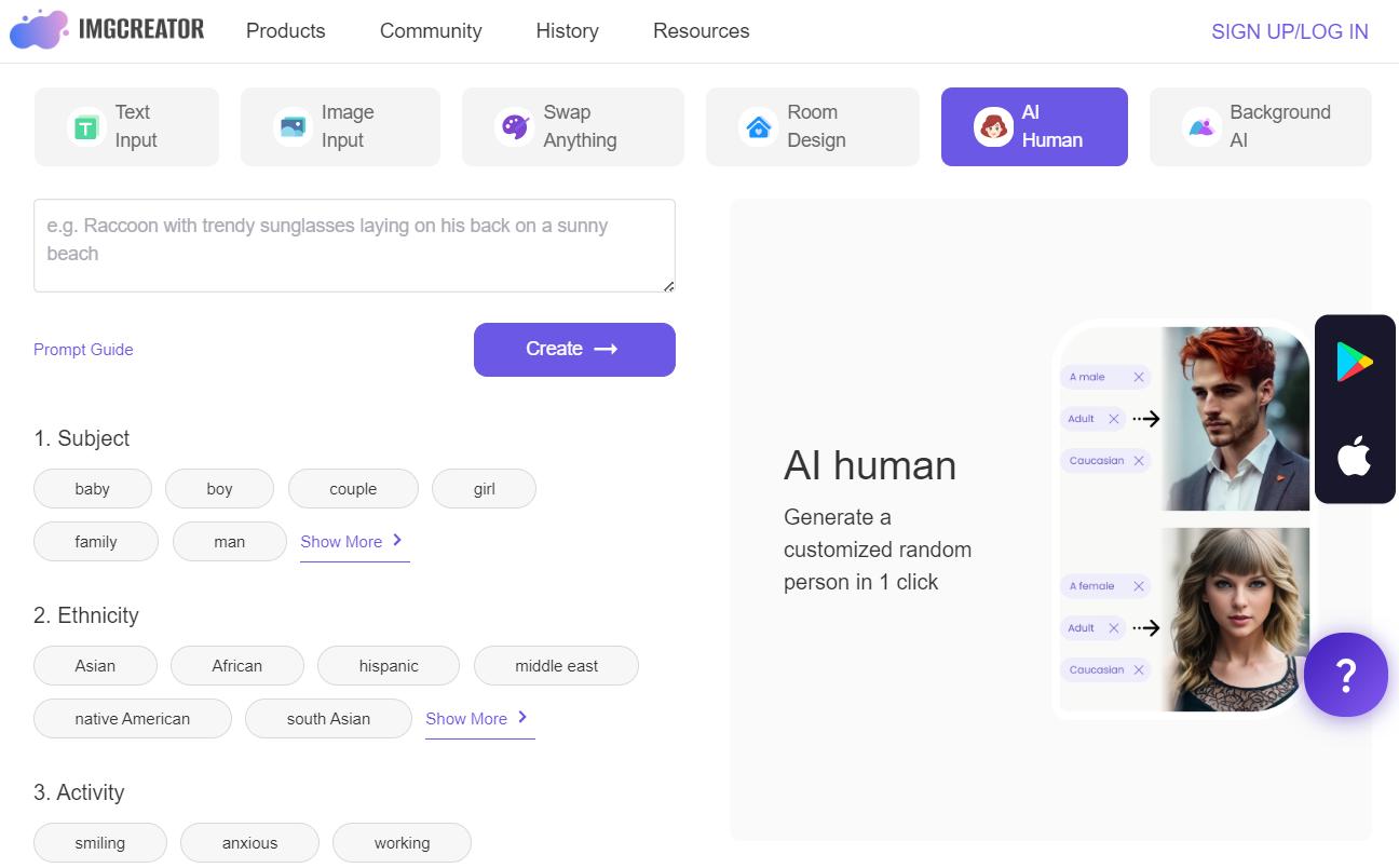 Interface of ZMO.AI
