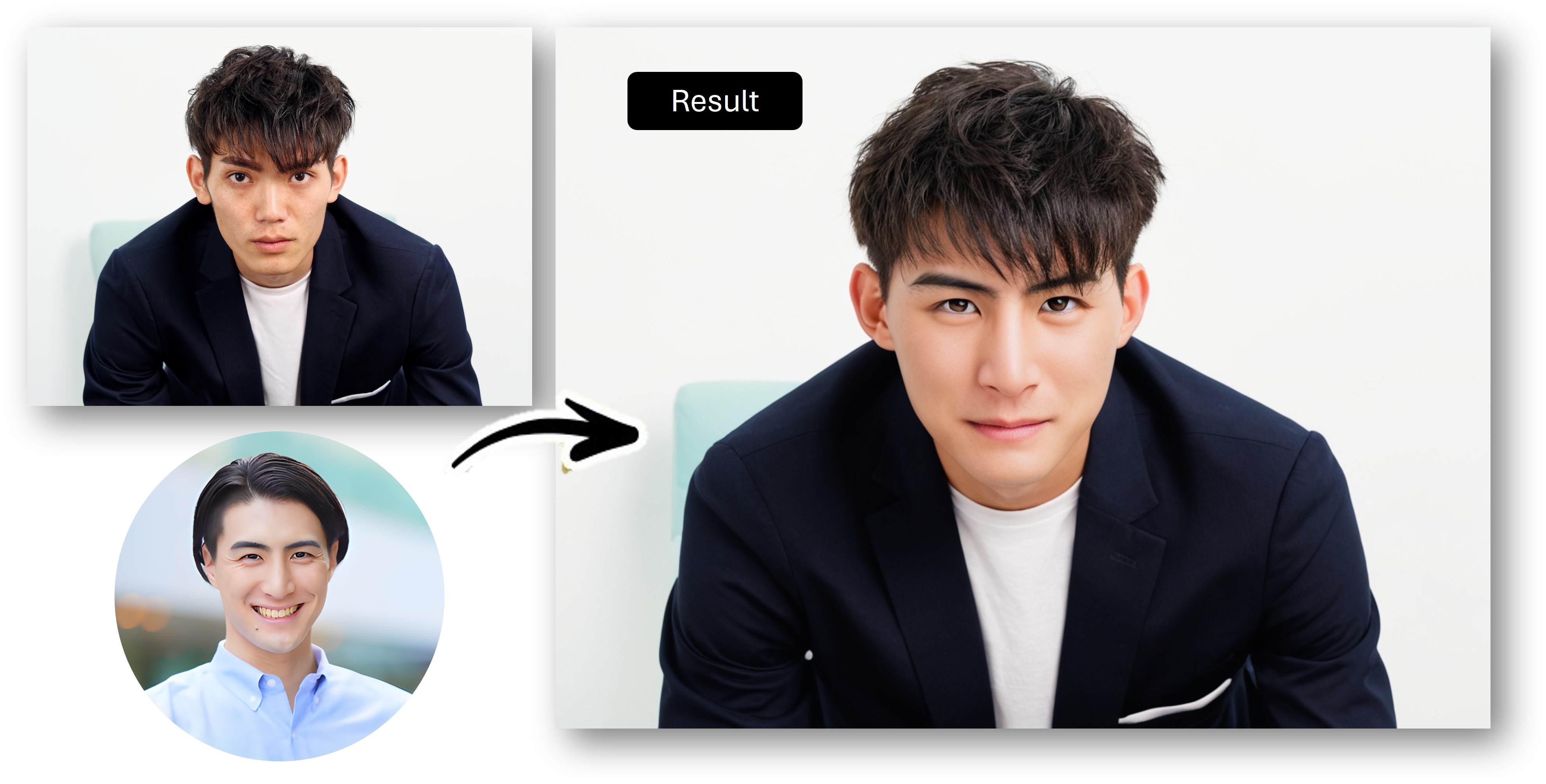 MyEdit 免費換男生髮型範本