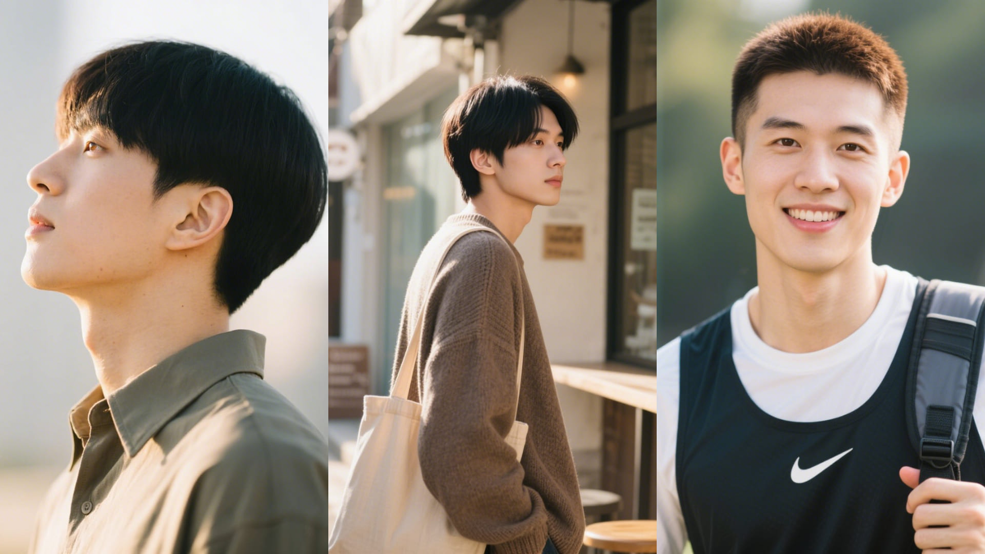 不用整理髮型男