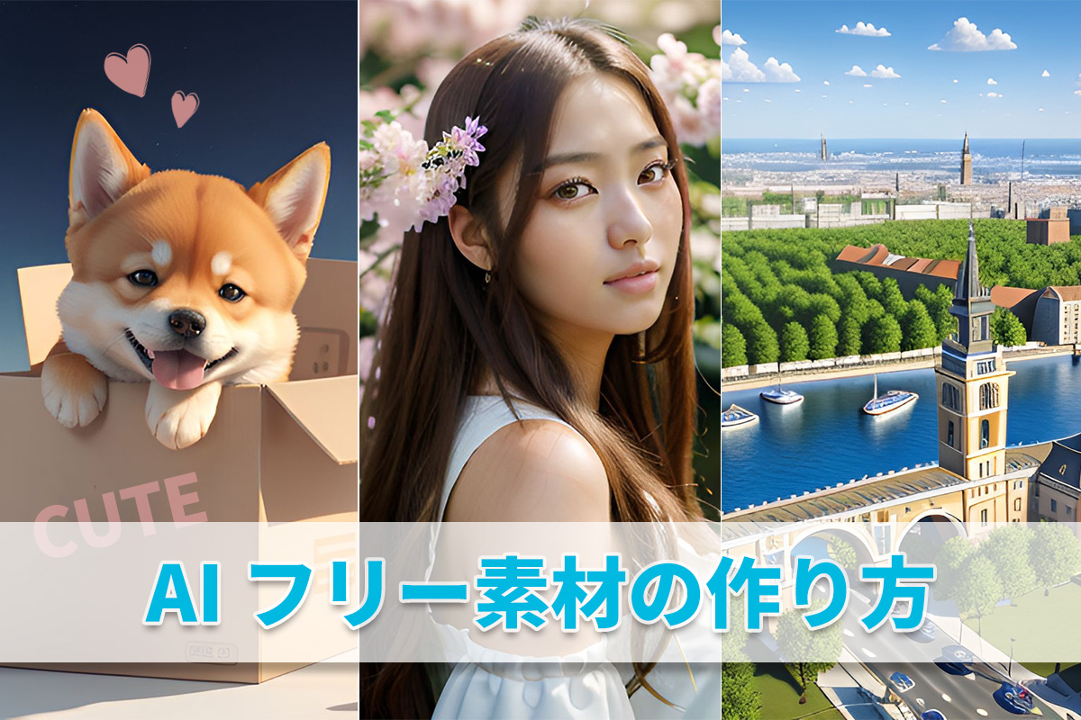 【無料】AI フリー素材を作る方法とおすすめサイト・ソフト ５ 選【2025年最新版】