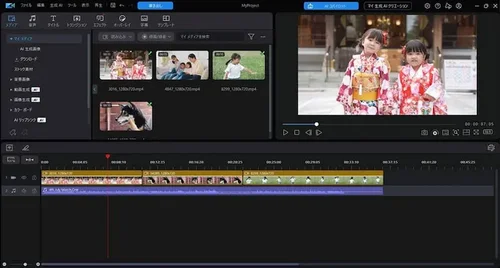 PowerDirector インターフェース