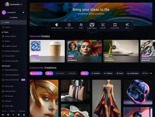Leonardo AI Screenshots