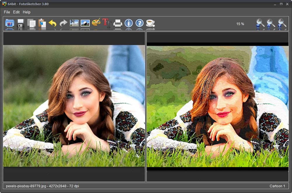 FotoSketcher Interface