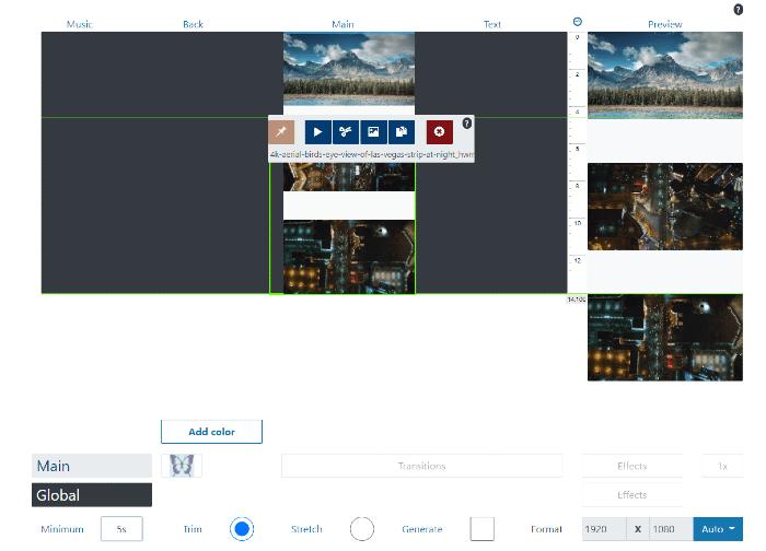 Movie Maker Online Interface
