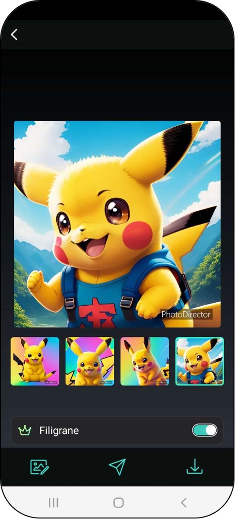 PhotoDirector - Meilleur générateur de Pokémon sur mobile