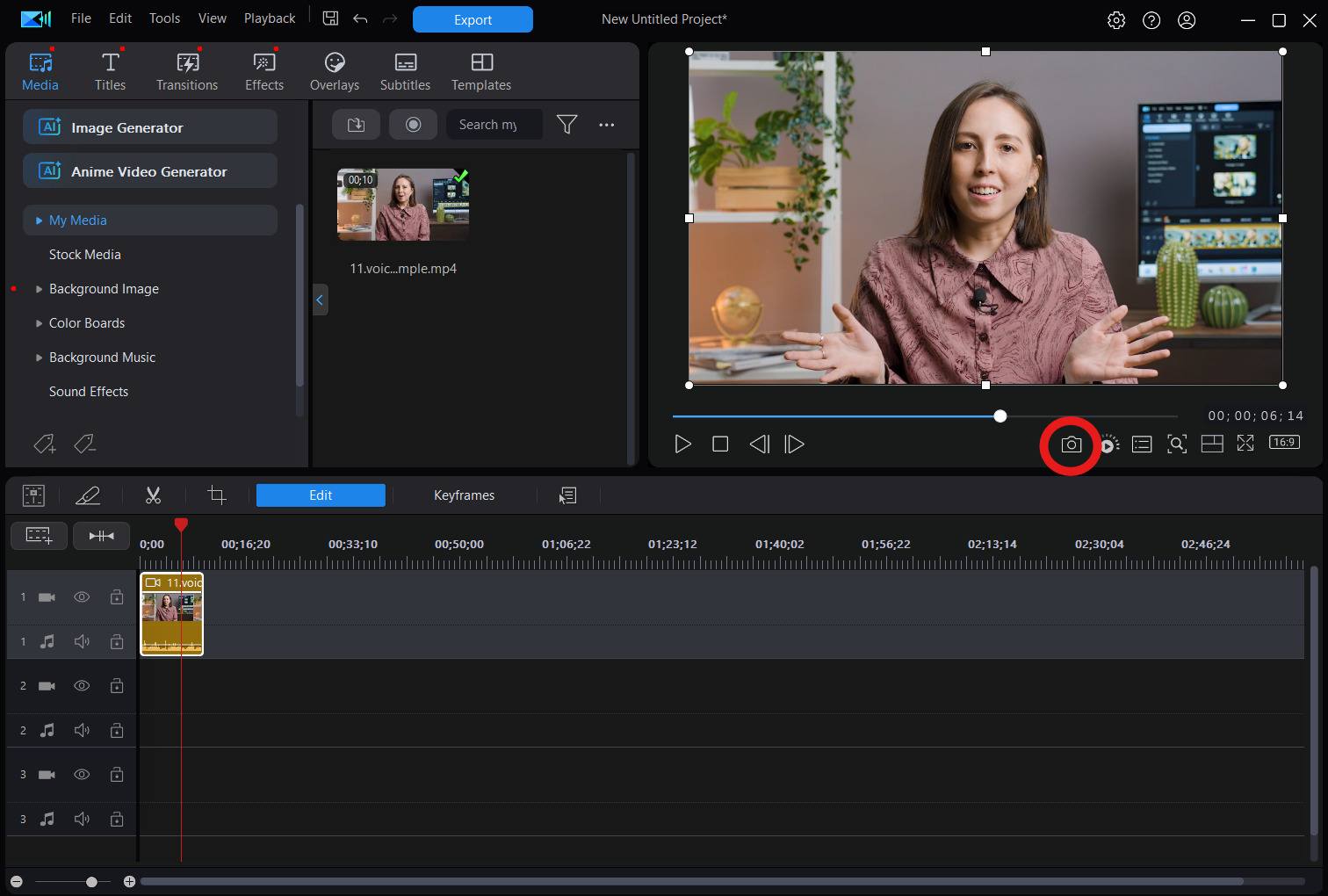 Extract frames from videos with PowerDirector