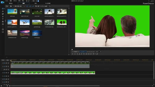 クロマキー合成1