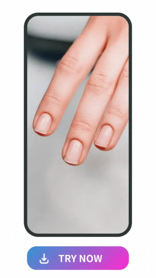 demonstration of original nails and nail designs changed with Vivid AI's AI Replace feature