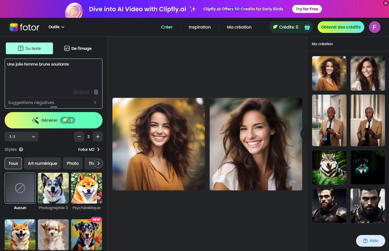 Fotor - 3e Meilleur générateur de sexy AI Girlfriend