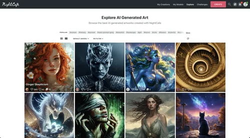 NightCafe 스크린샷