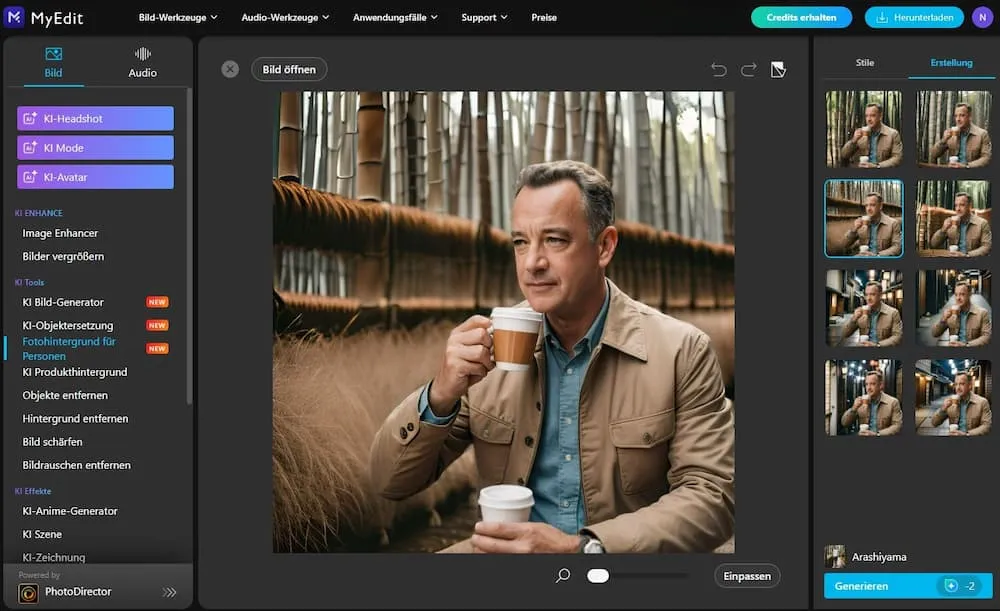 MyEdit - KI-Hintergrund