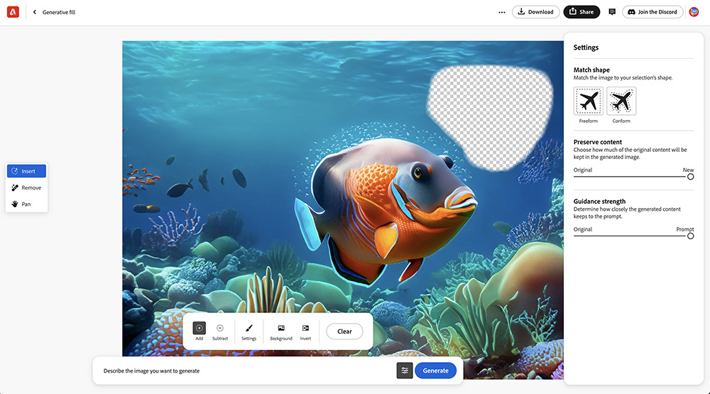 Adobe Firefly Interface