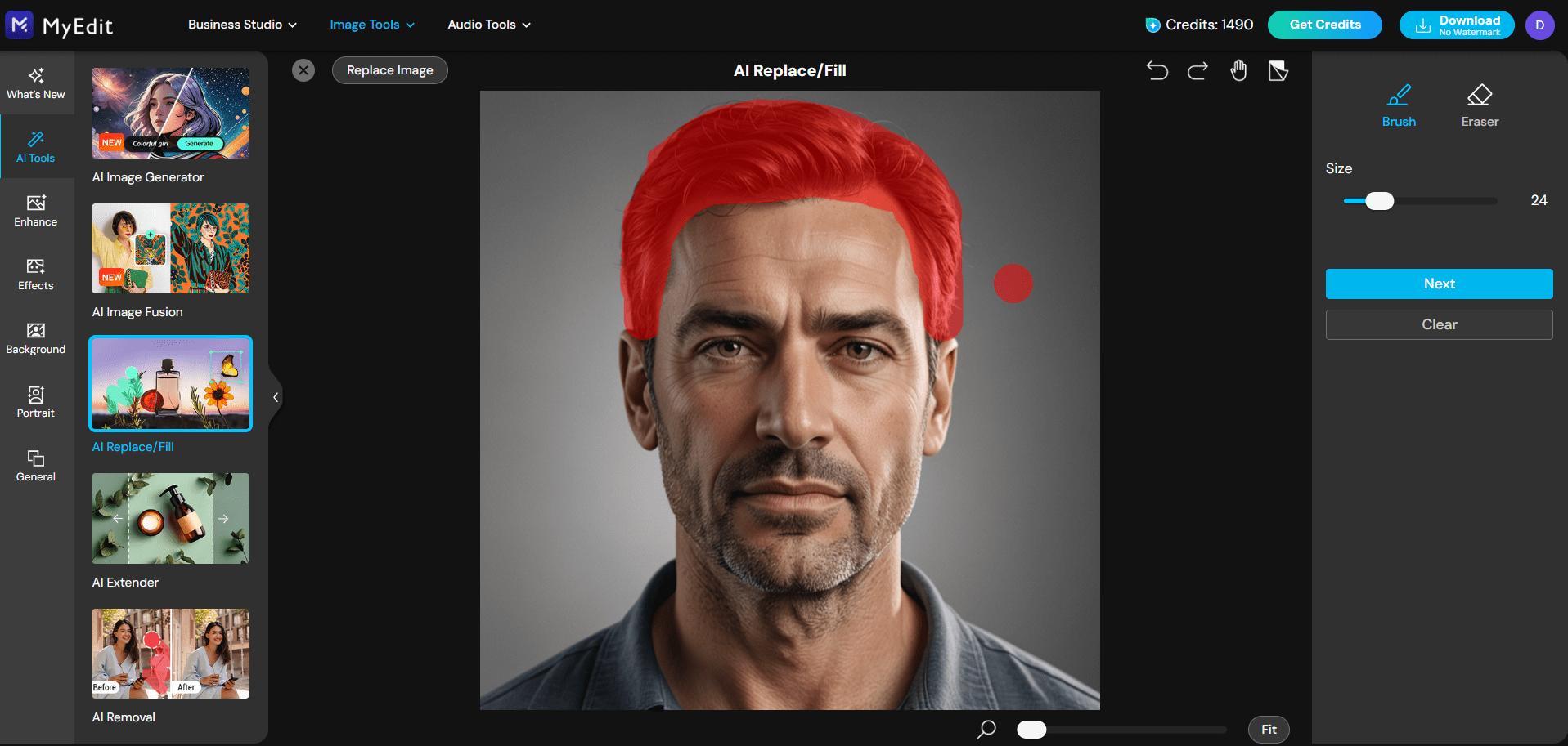 How to Use AI Replace to Change Hair in Photos for Free