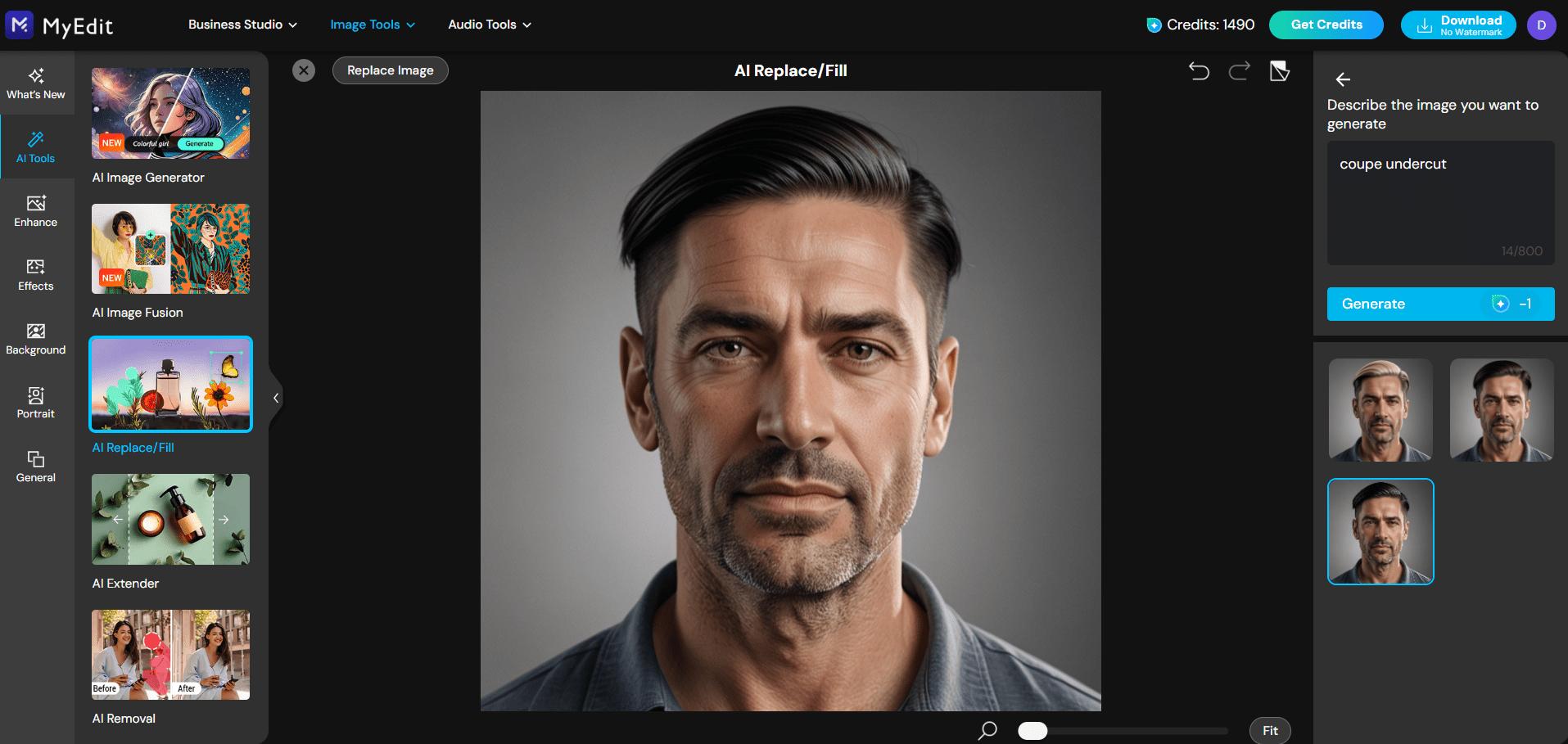 How to Use AI Replace to Change Hair in Photos for Free