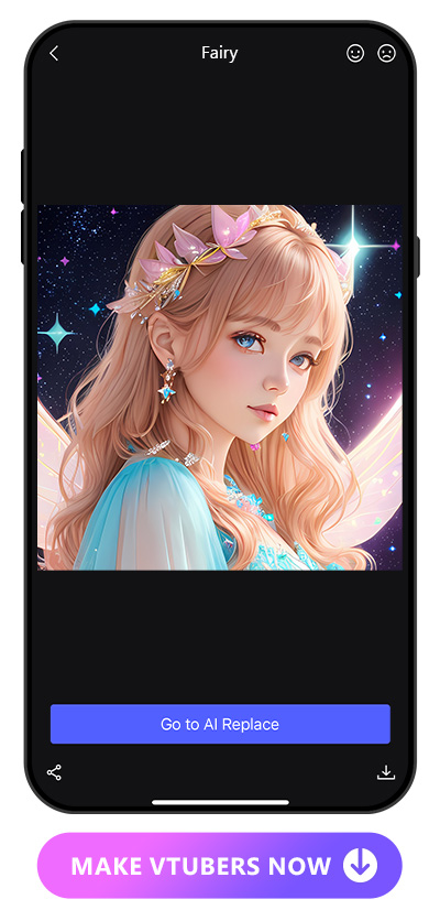 example of a Vtuber made with Vivid AI