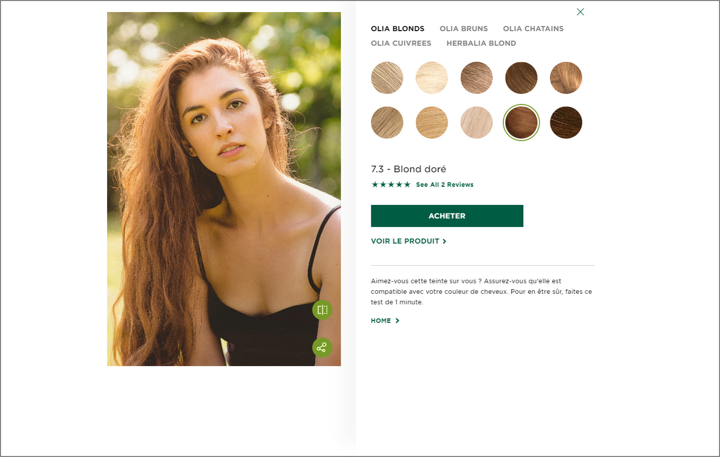Garnier - 3e Meilleur simulateur de couleur de cheveux