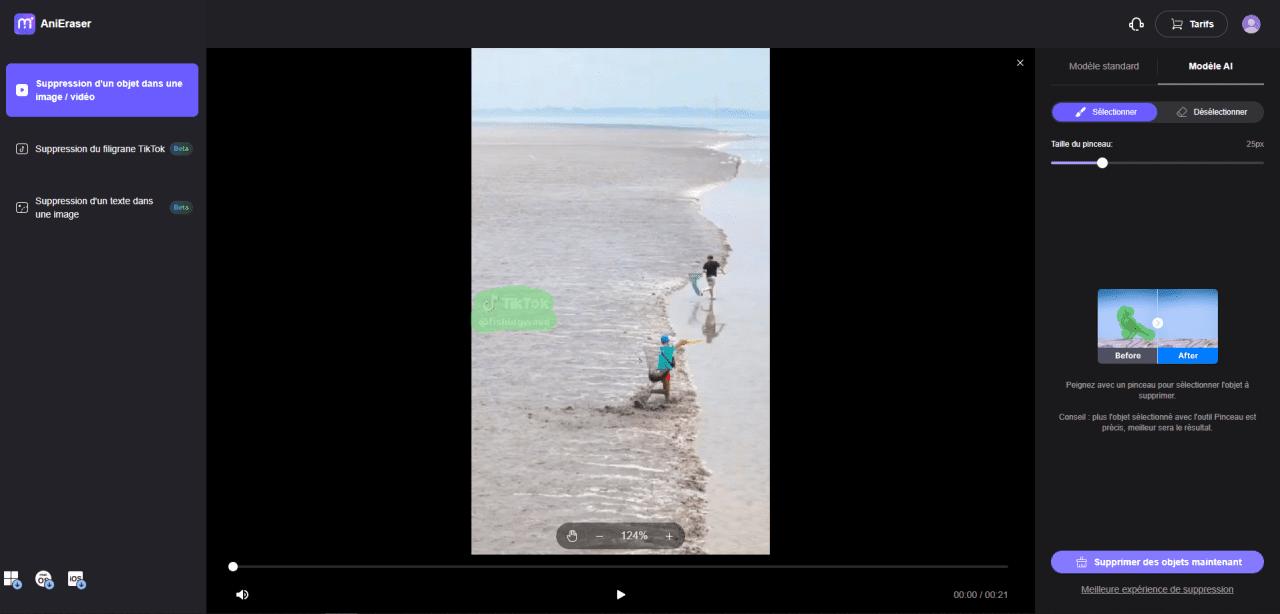 supprimer filigrane d'une vidéo avec Media.io
