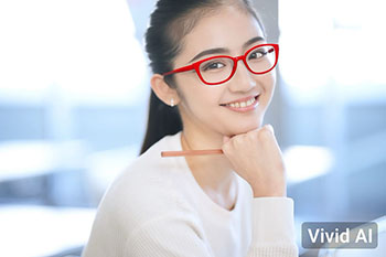 MyEdit アプリ AI メガネ加工後