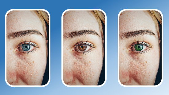 5 solutions gratuites pour changer la couleur des yeux sur une photo