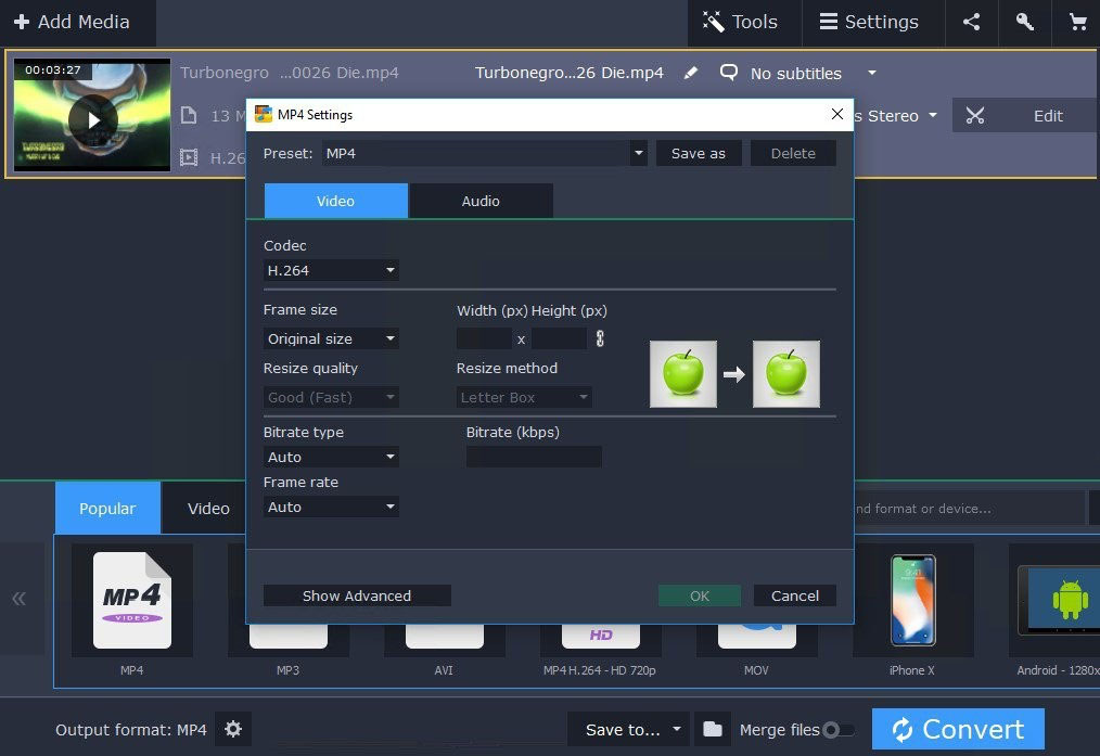 Movavi Video Editor Plus Interface