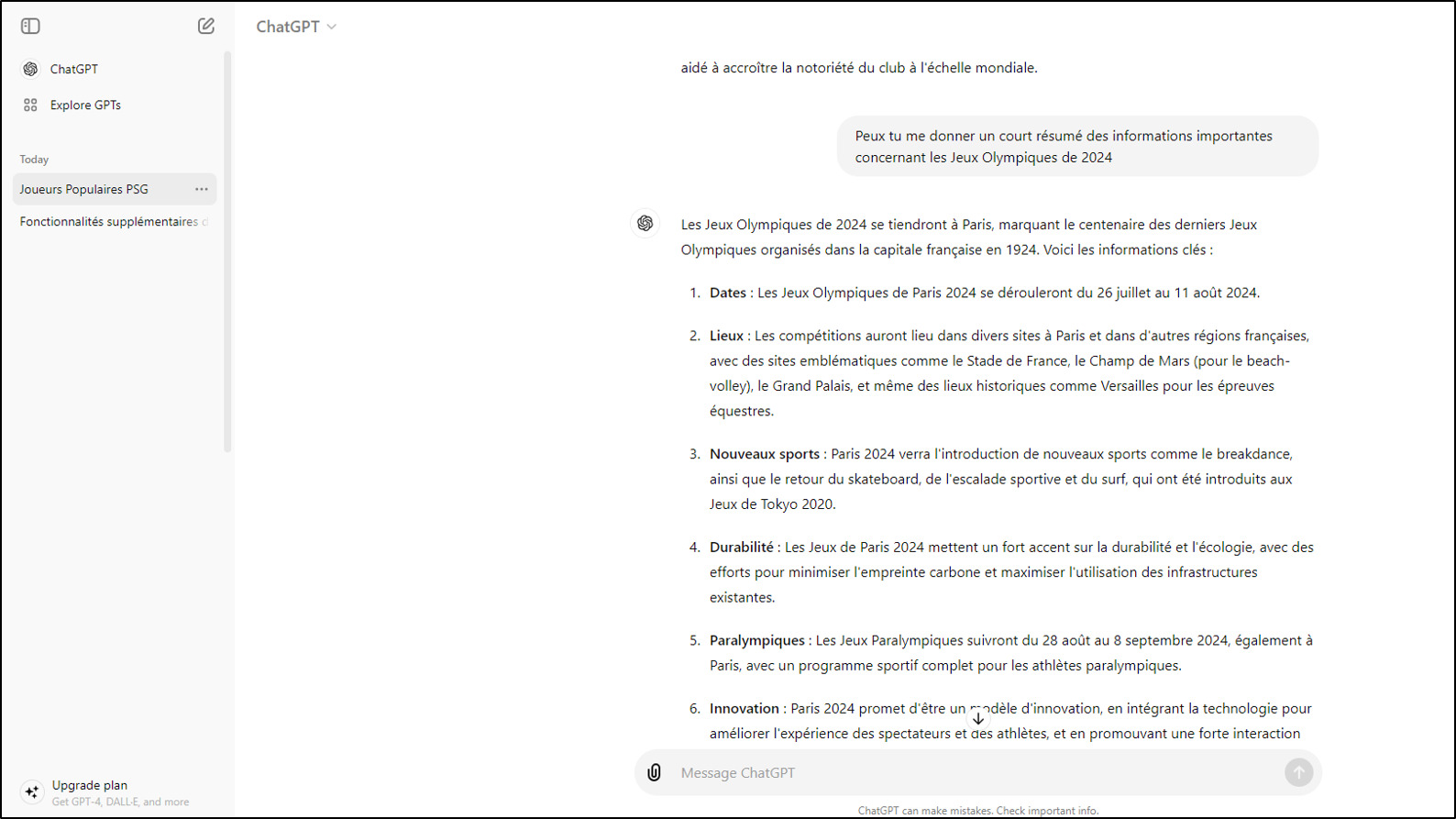 ChatGPT - 3e meilleur site d'intelligence artificielle