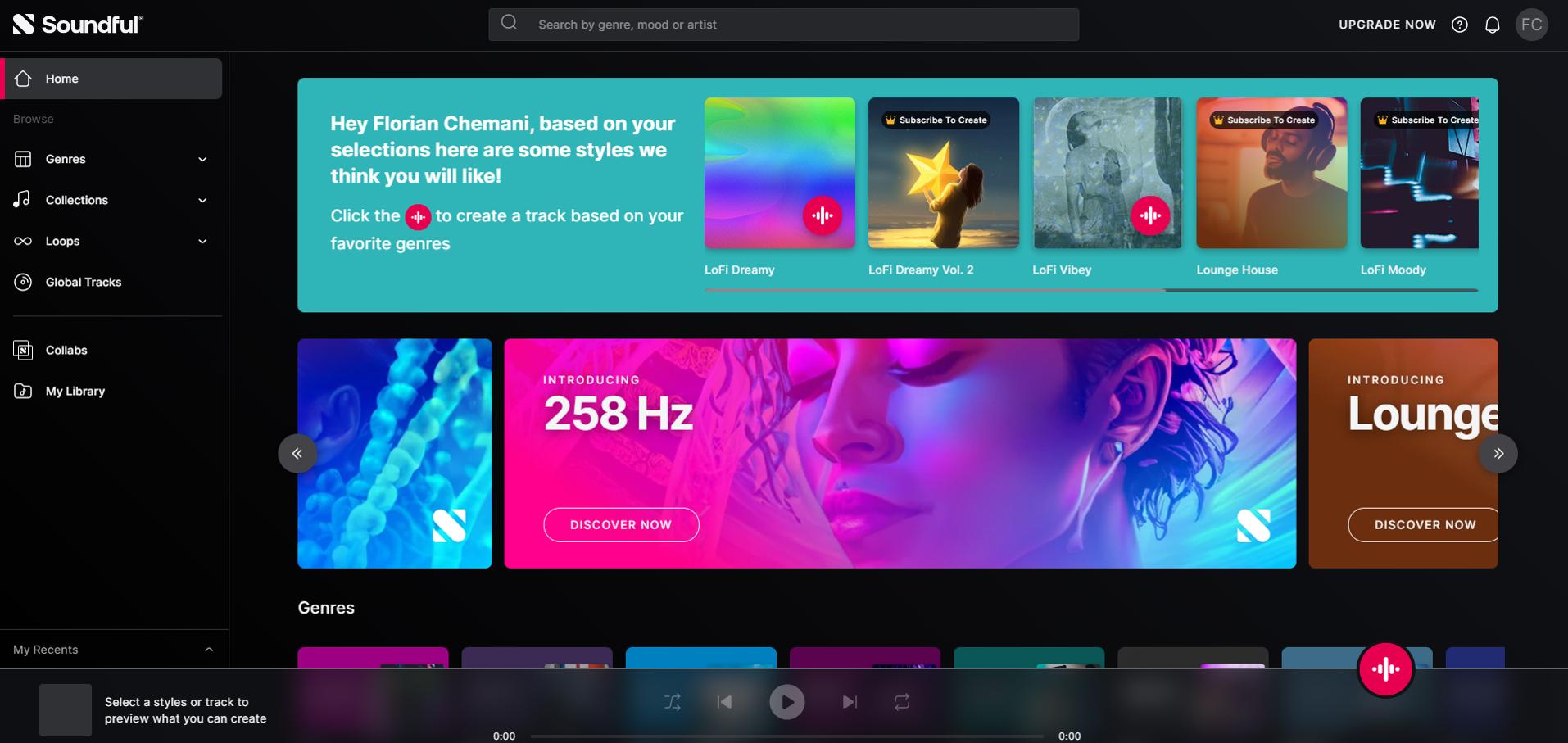 Soundful - 5e meilleur site d'intelligence artificielle