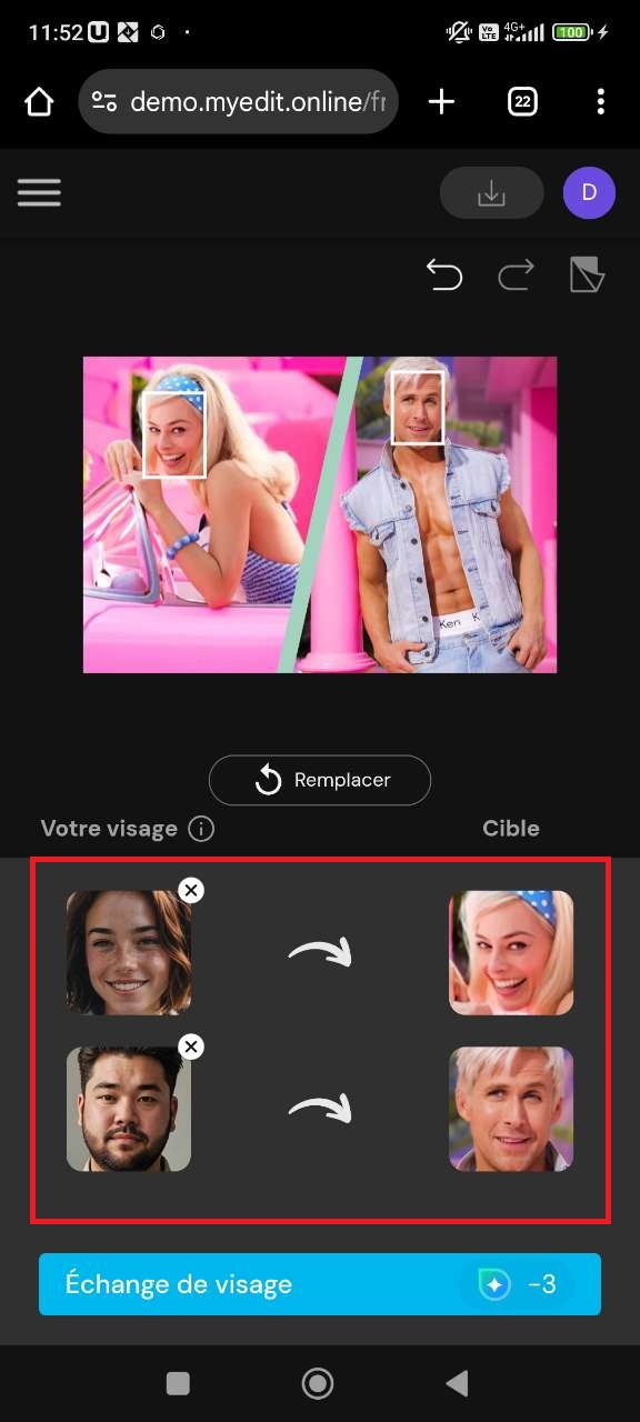 Comment changer son visage en ligne?